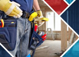 An image of a construction worker holding a tool belt.