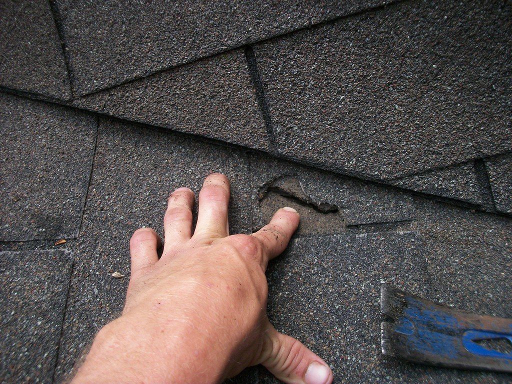 damaged roof