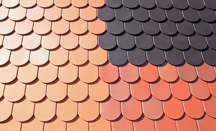 various colours in asphalt shingles