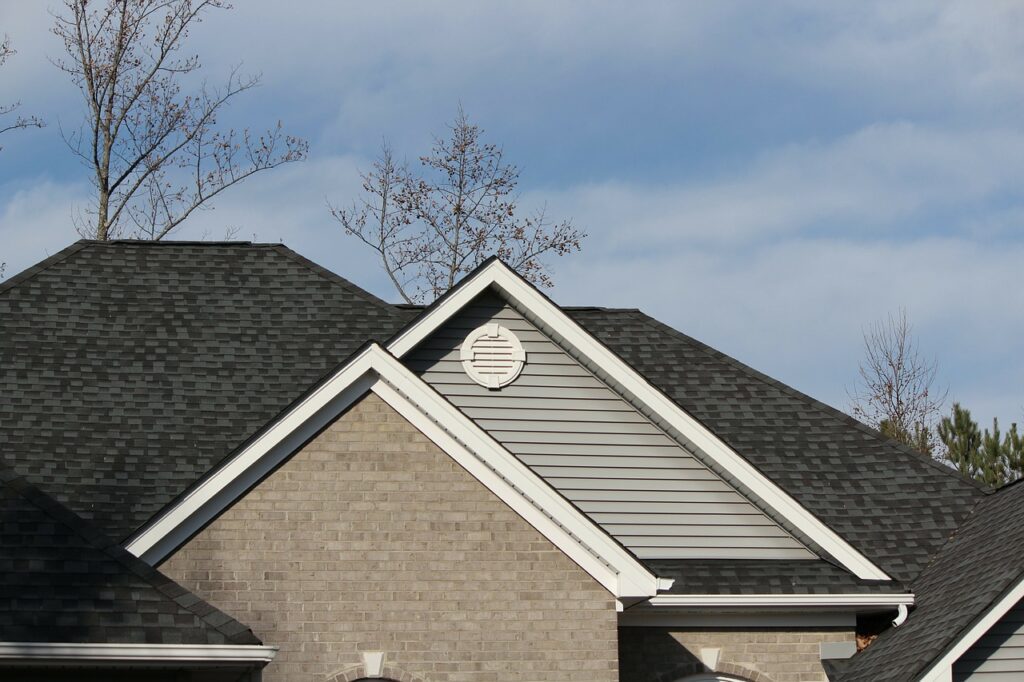 house with shingle roofing 